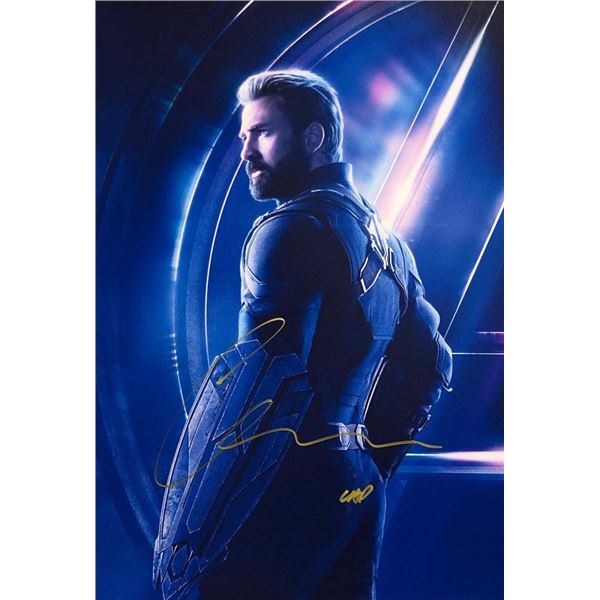Avengers: Infinity War Chris Evans facsimile signed movie photo