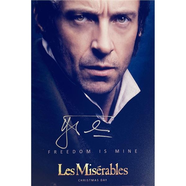 Les Miserables Hugh Jackman facsimile signed movie photo