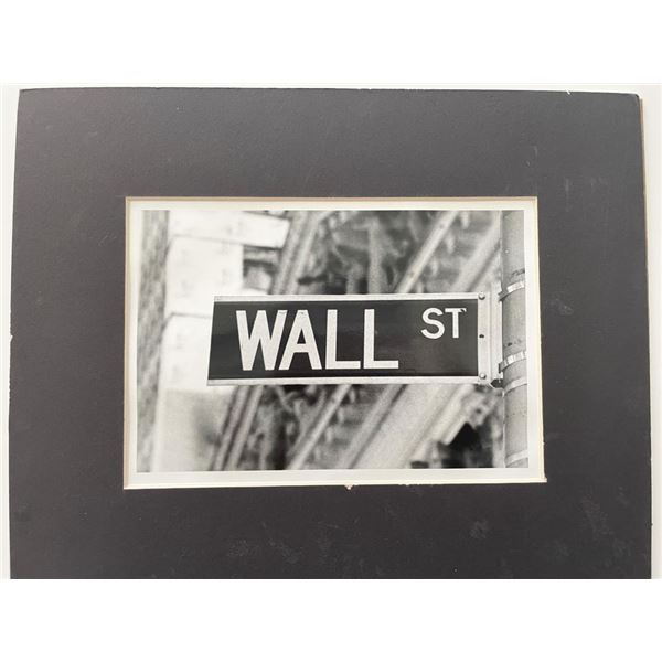 Wall St. sign vintage photo