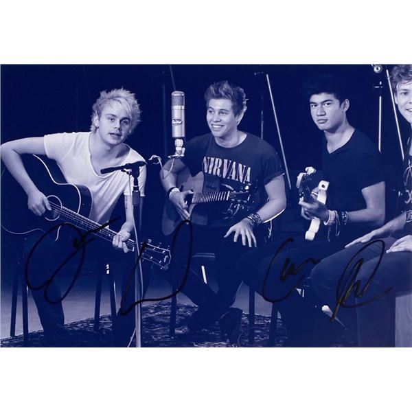 5 Seconds of Summer facsimile signed photo
