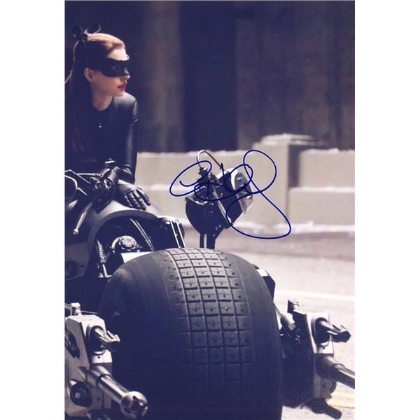 The Dark Knight Rises Anne Hathaway facsimile signed movie photo