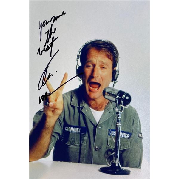 Good Morning, Vietnam Robin Williams facsimile signed  movie photo
