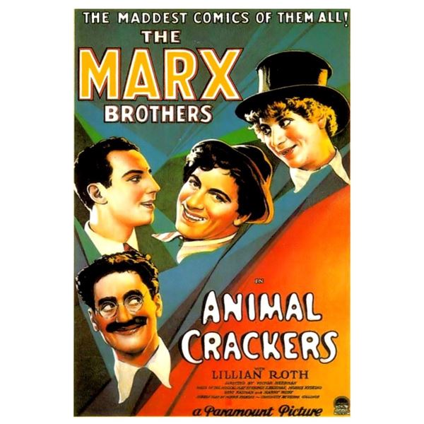 Marx Brothers Animal Crackers poster reprint