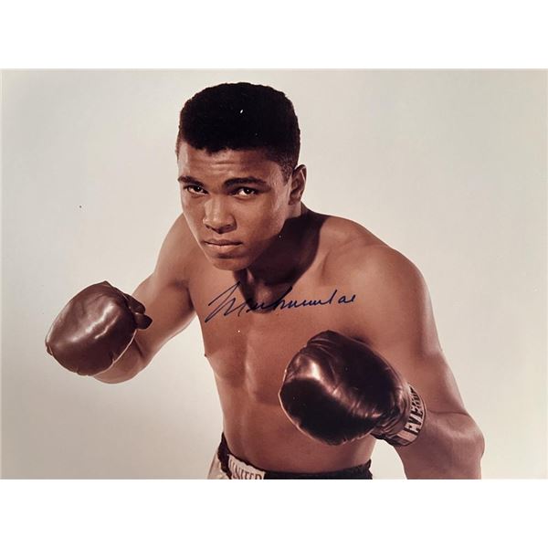 Muhammad Ali facsimile signed photo