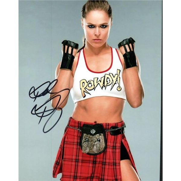 WWE Ronda Rousey facsimile signed photo