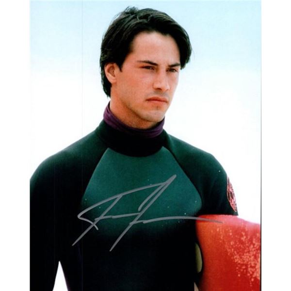 Point Break Keanu Reeves facsimile signed photo