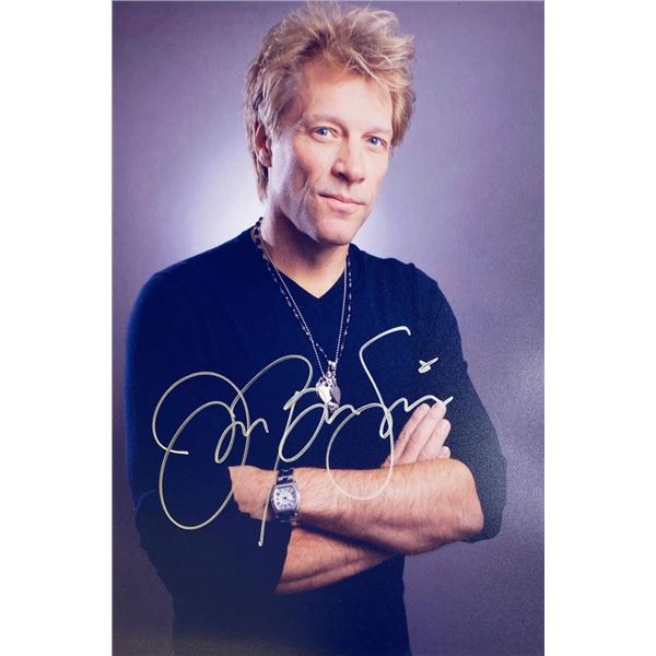 Jon Bon Jovi facsimile signed photo
