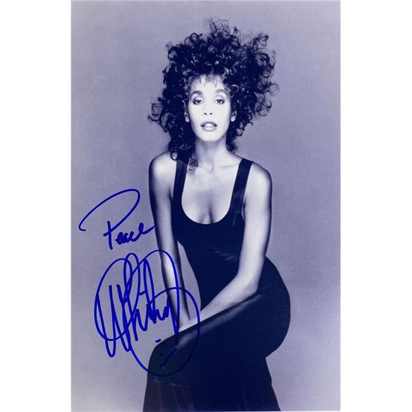 Whitney Houston facsimile signed photo