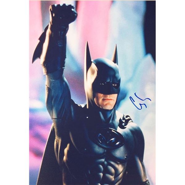 Batman George Clooney facsimile Signed Photo