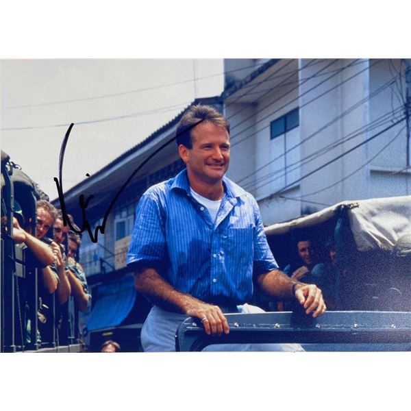 Good Morning, Vietnam Robin Williams facsimile signed  movie photo