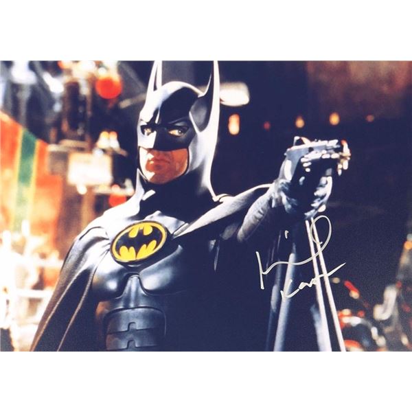 Batman Michael Keaton facsimile signed movie photo