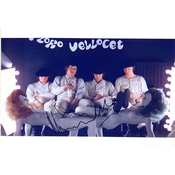 A Clockwork Orange Malcolm McDowell facsimile signed movie photo