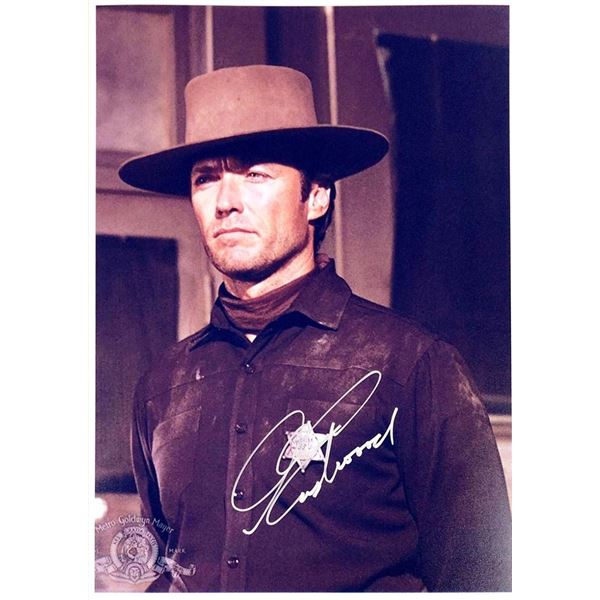 Clint Eastwood facsimile signed movie photo