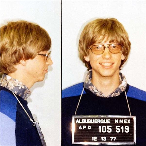 Bill Gates Reprint Mugshot