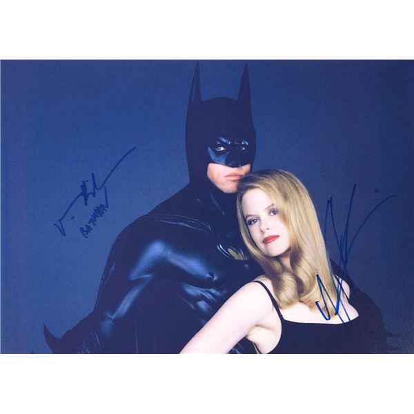 Batman Forever Val Kilmer and Nicole Kidman facsimile Signed Photo