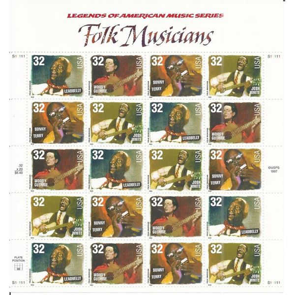 Folk Musicians Stamps