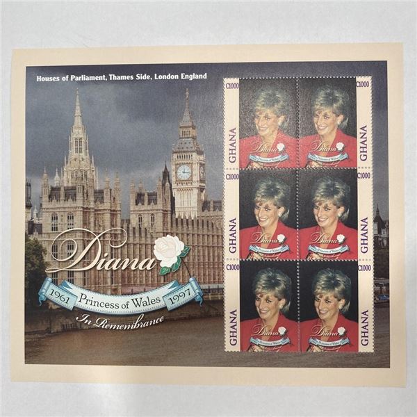 Ghana Diana Princess of Wales commemorative stamp set