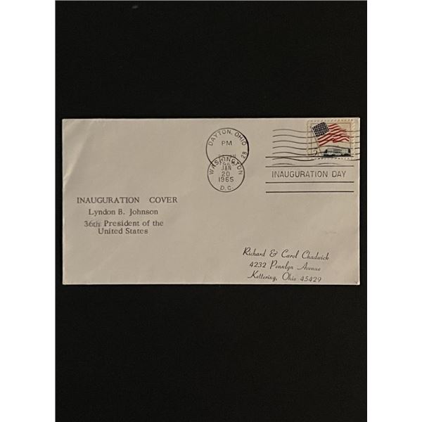 1965 USA Inauguration Day Lyndon B. Johnson First Day Cover