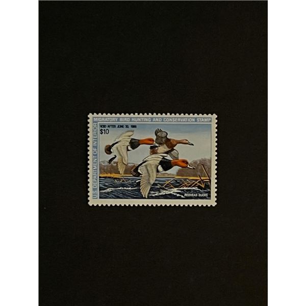 Ten Dollar Migratory Bird Hunting US Duck Stamp Unused