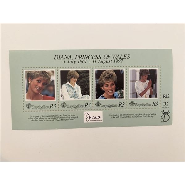 Seychelles Diana Princess of Wales commemorative stamp set