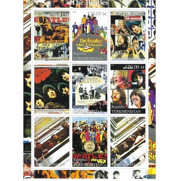 The Beatles - Commemorative Cinderella Stamp Set