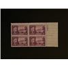 Image 1 : Four 3 Cent Roosevelt Stamps with Plate Number