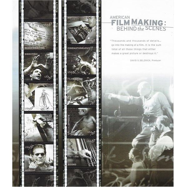 American Filmmaking Stamp Sheet
