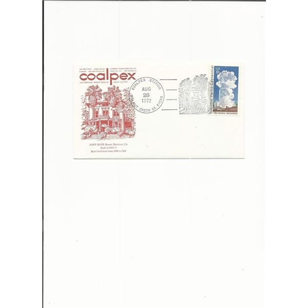 Coalpex - John Muir - First Day Cover - 1972 - Walnut Creek, CA