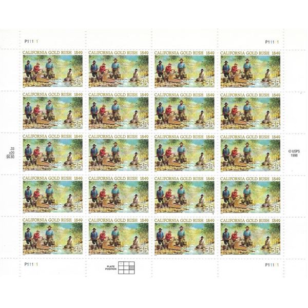 California Gold Rush Stamps