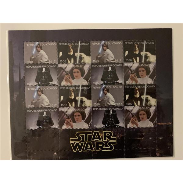 Star Wars Stamp Sheet
