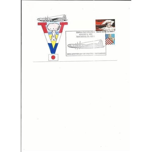 San Diego, CA - First Day Cover - Enola Gay 50th Anniversary - 1995