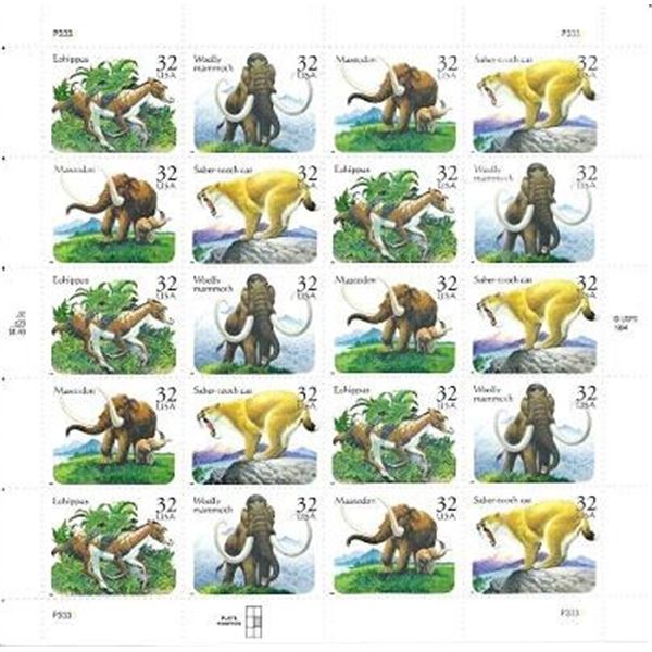 Prehistoric Animals Stamps