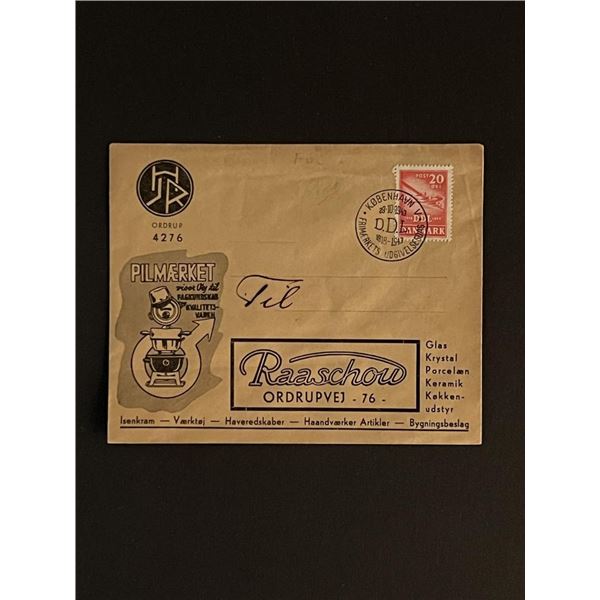 1943 Denmark Stamped Envelope