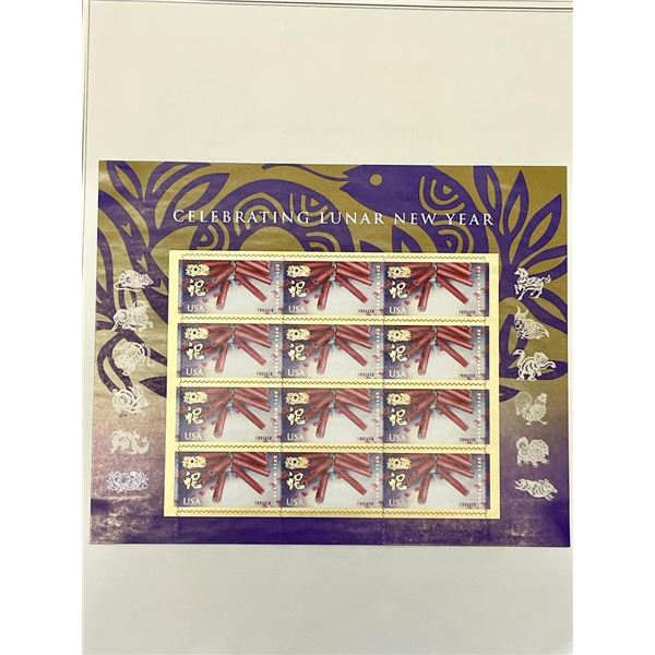 2013 Celebrating Lunar New Year stamp set of 12