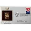 Image 1 : Veterans Administration Fifty Years of Service Gold Stamp Replica First Day Cover