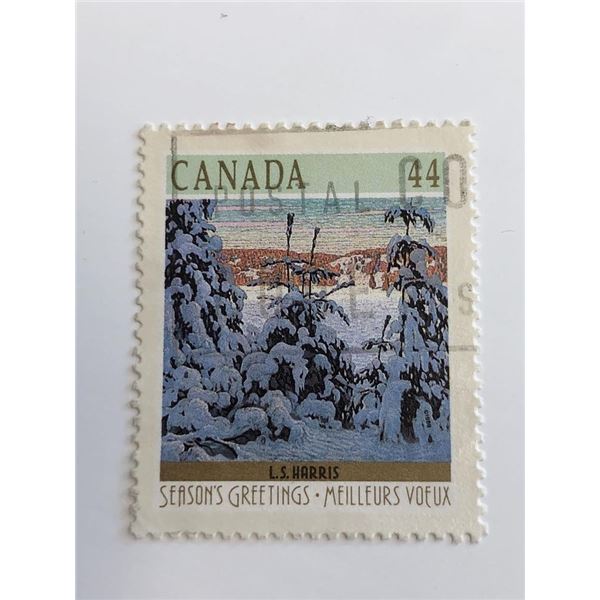 Season's Greetings 1989 Canada Stamp - L.S. Harris Snow II
