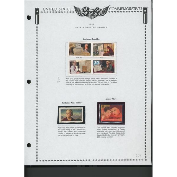 2006 United States Self-Adhesive Booklet Stamp Set
