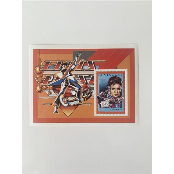 Elvis Presley Commemorative Souvenir Stamp Sheet - St. Vincent