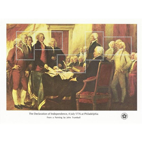 The Declaration of Independence Stamp Sheet