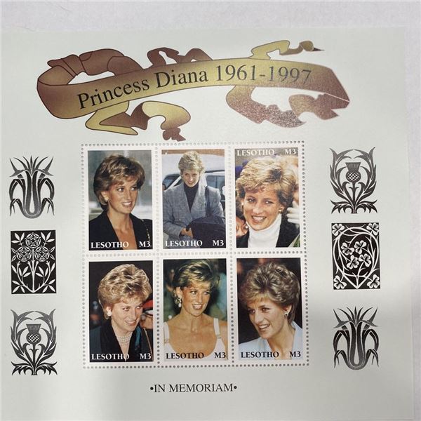 Princess Diana commemorative stamp set