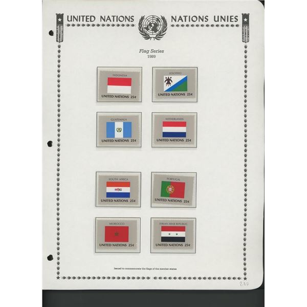 United Nations New York Stamps 1989