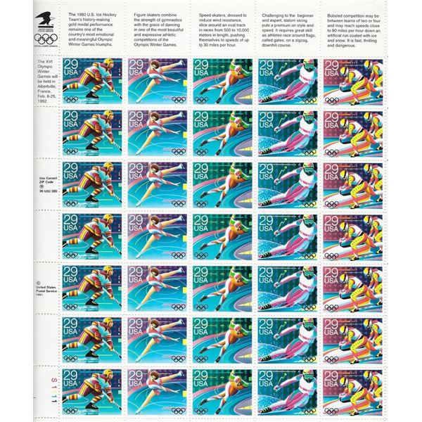 1992 Winter Olympics Stamps