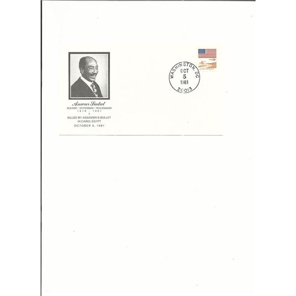 Anwar Sadat - First Day Cover - 1981 - Washington D.C.