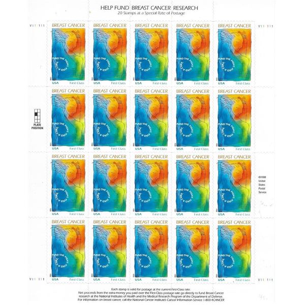 Breast Cancer stamp sheet