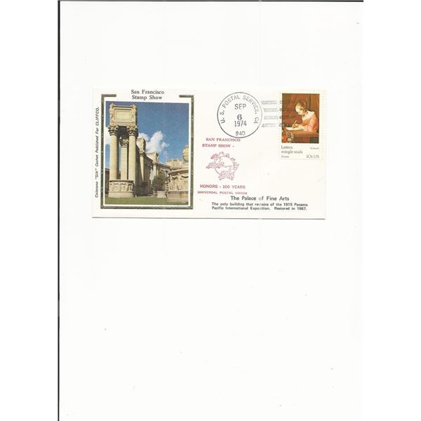 San Francisco Stamp Show Honors 100 Years - First Day Cover - 1974
