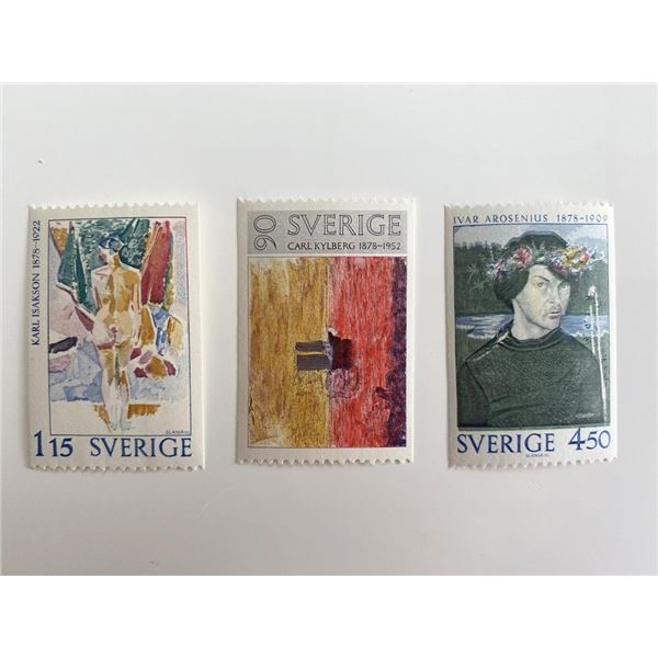 Sweden Ivar Arosenius Set of 3 stamps