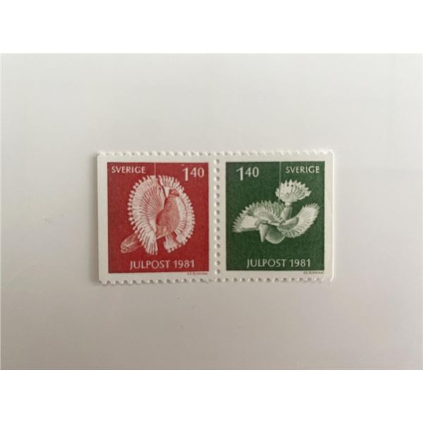1981 Sweden set of 2 stamps