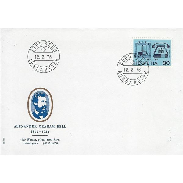Swiss - First Day Cover - 1976