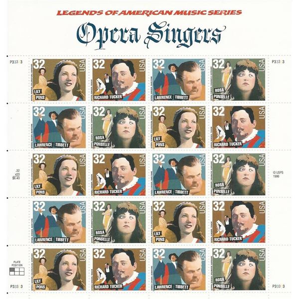 Opera Singers Stamps