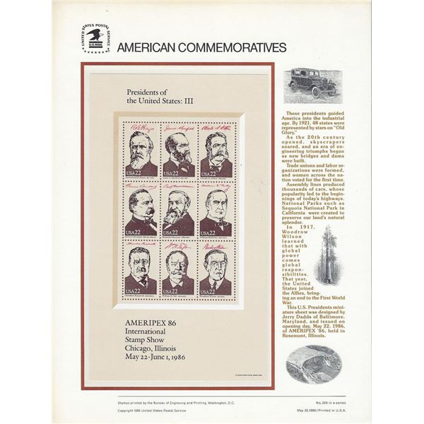 American Commemorative Stamps: Presidents of the United States Part III